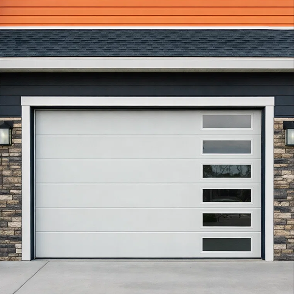 Garage door after repairs