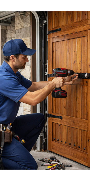 Garage door repair technician