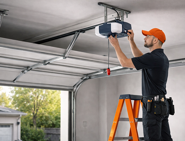 Garage door opener installation