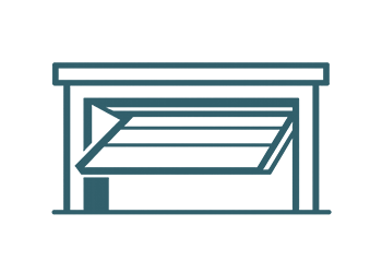 Retractable Tilt-Up Garage Door Icon