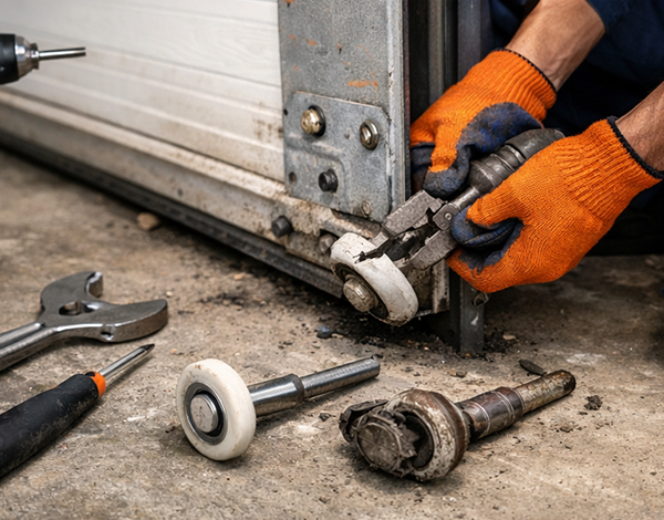 Garage door roller repairs